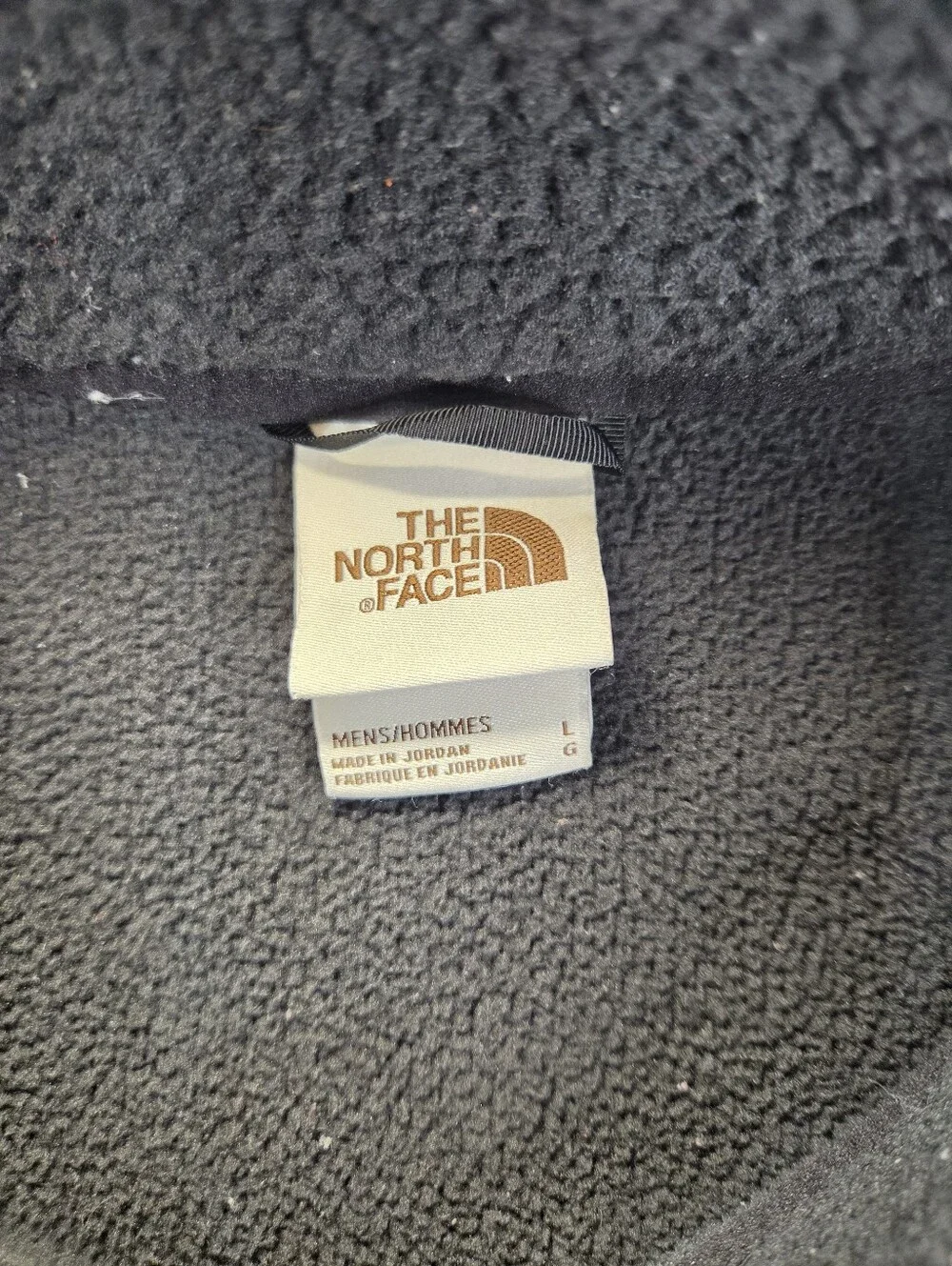 The North Face Cragmont Fleece Pullover Mens L Black 1/4 Snap